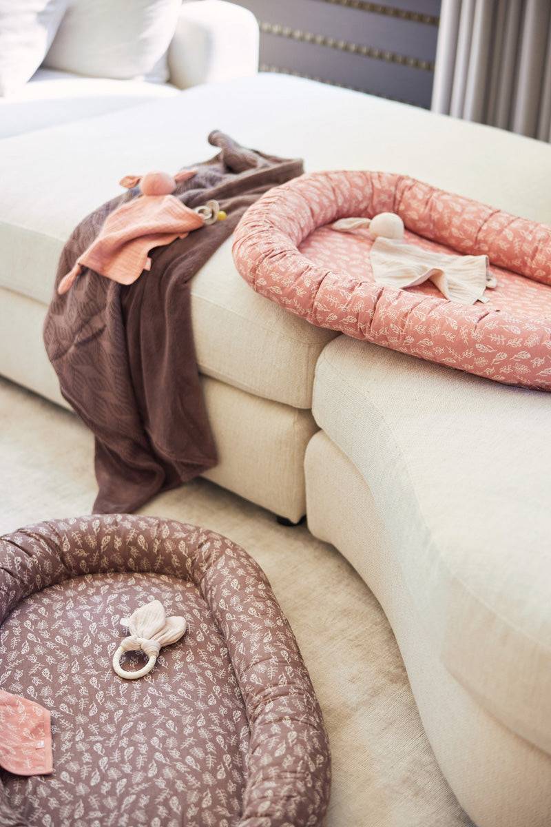 Jollein Decke Wiege 75x100cm Spring Knit Chestnut/Fleece Valentinstagsangebot