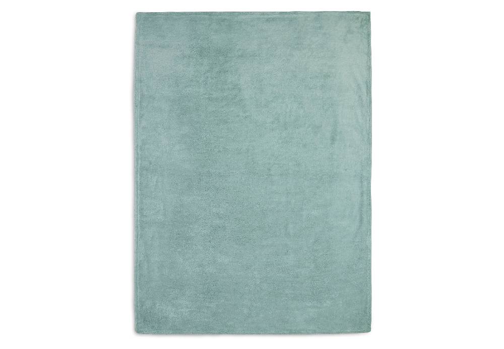 Jollein Decke Wiege 75x100cm Basic Knit Forest Green/Fleece Lagerräumung