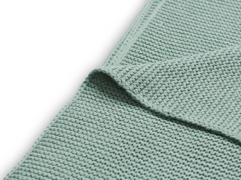 Jollein Decke Wiege 75x100cm Basic Knit Forest Green Top Angebot