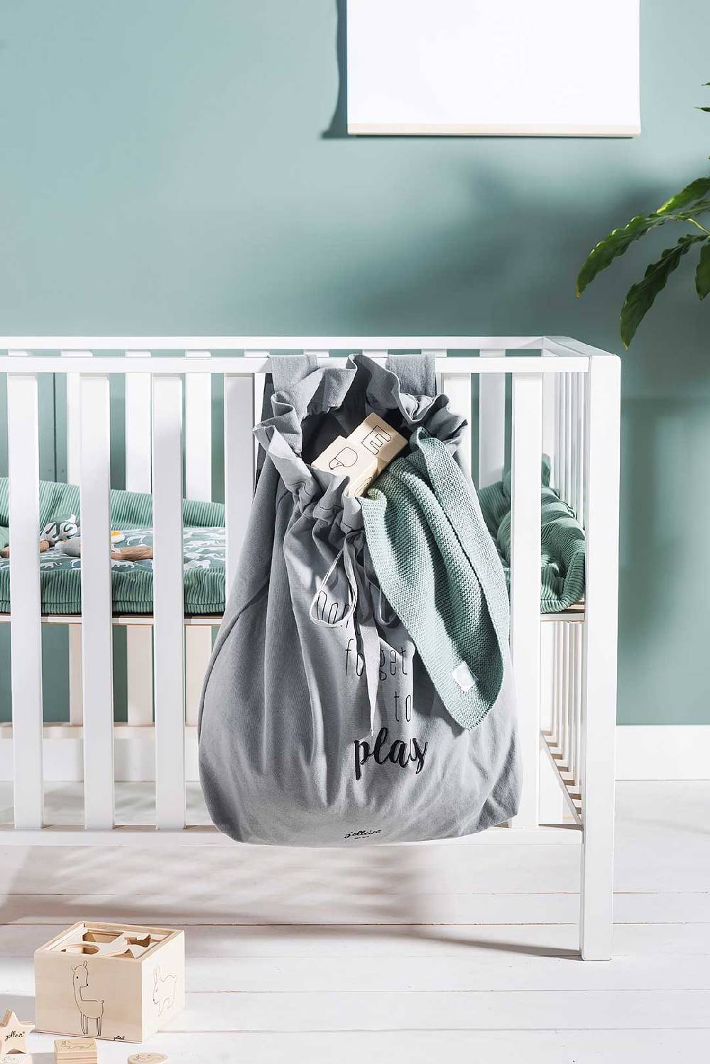 Jollein Decke Wiege 75x100cm Basic Knit Forest Green Top Angebot