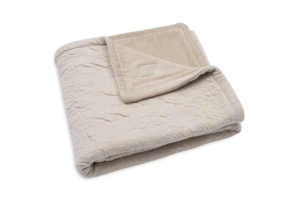 Jollein Decke Wiege 75x100cm Soft Waves Nougat Exklusive Angebote