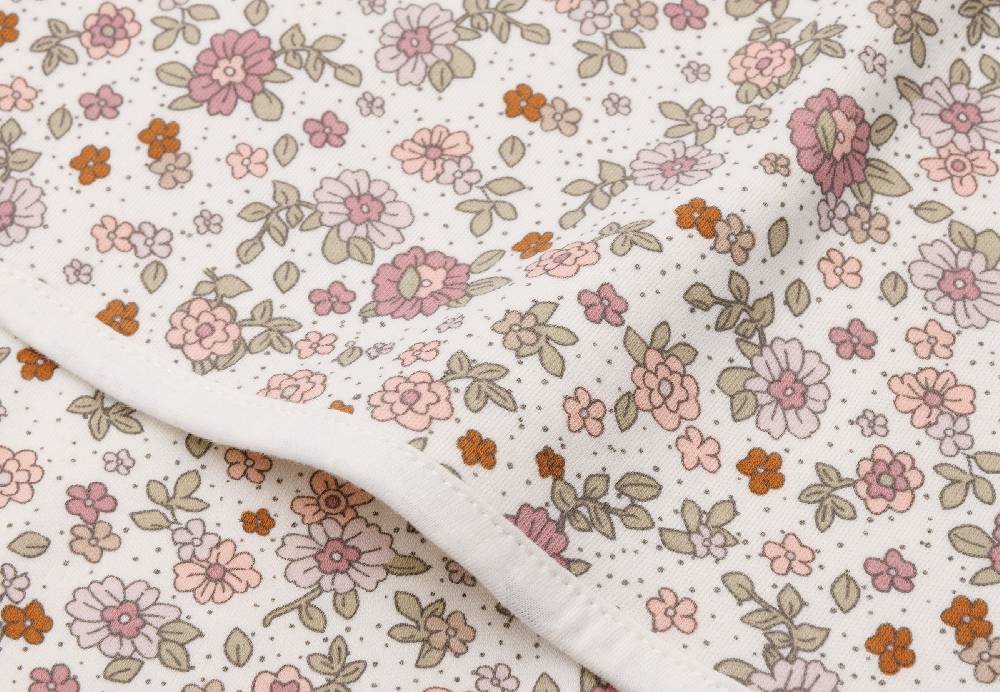 Jollein Decke Wiege Jersey 75x100cm Retro Flowers Bestseller