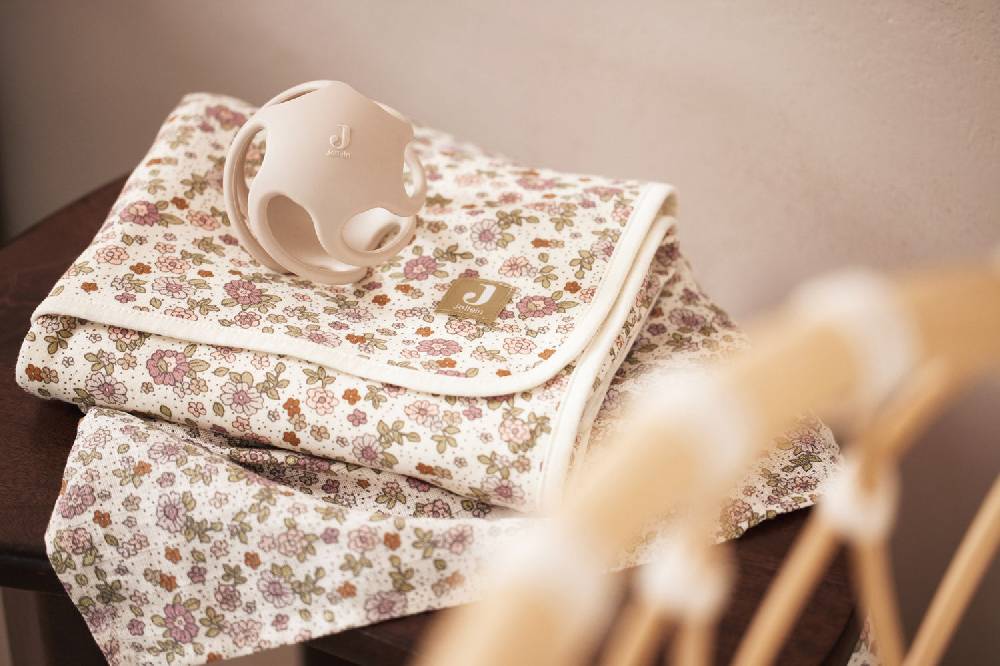 Jollein Decke Wiege Jersey 75x100cm Retro Flowers Bestseller