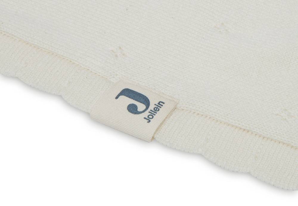 Jollein Decke Kinderbett 100x150cm Pointelle Ivory GOTS Tägliche Deals