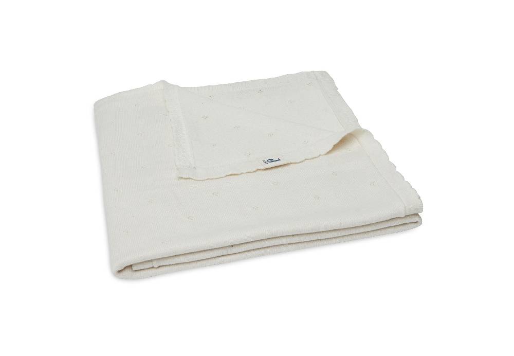 Jollein Decke Kinderbett 100x150cm Pointelle Ivory GOTS Tägliche Deals