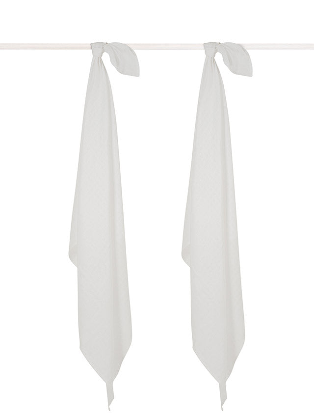 Jollein Mullwindelnn Hydrophil 115x115cm White (2pack) Super Sparpreis