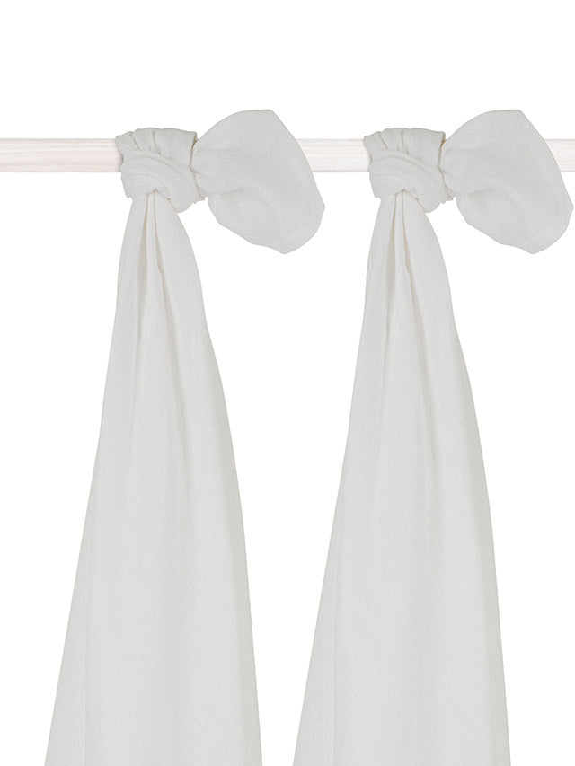 Jollein Mullwindelnn Hydrophil 115x115cm White (2pack) Super Sparpreis