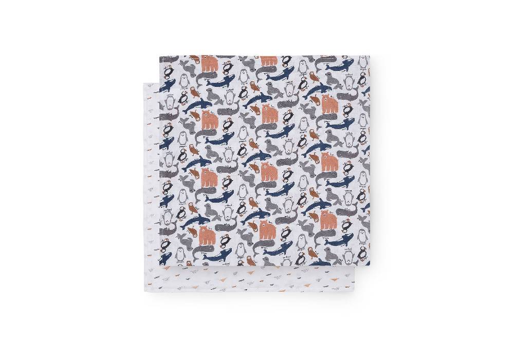 Jollein Mullwindeln Hydrophil 115x115cm Polar (2pack)