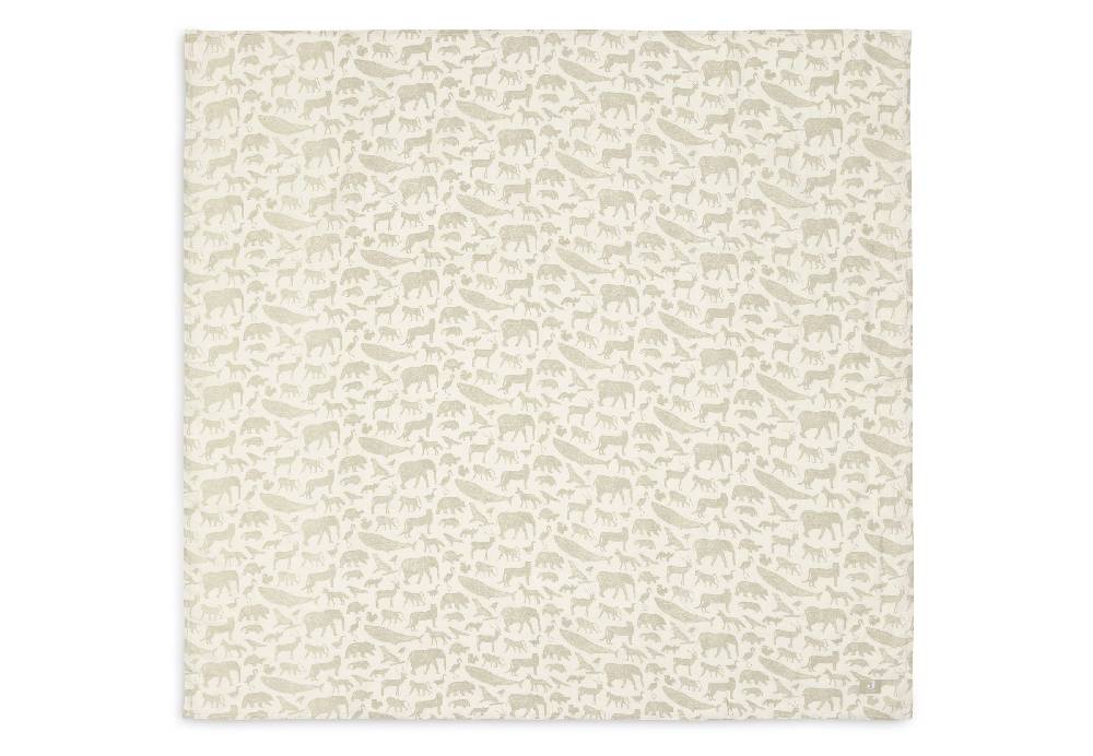 Jollein Mullwindeln Hydrophil 115x115cm Animals Olive Green (2pack) Letzter Tag