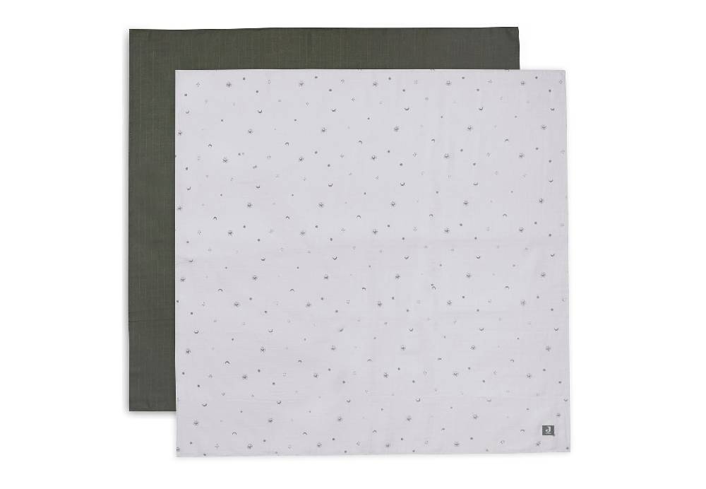 Jollein Mullwindeln Hydrophil 115x115cm Stargaze Leaf Green (2pack) Bis zu 65% Rabatt