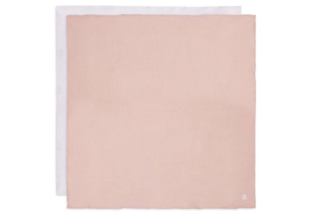 Jollein Mullwindelnn Hydrophil 115x115cm Wild Rose/Ivory (2pack) Sonderangebot der Fabrik