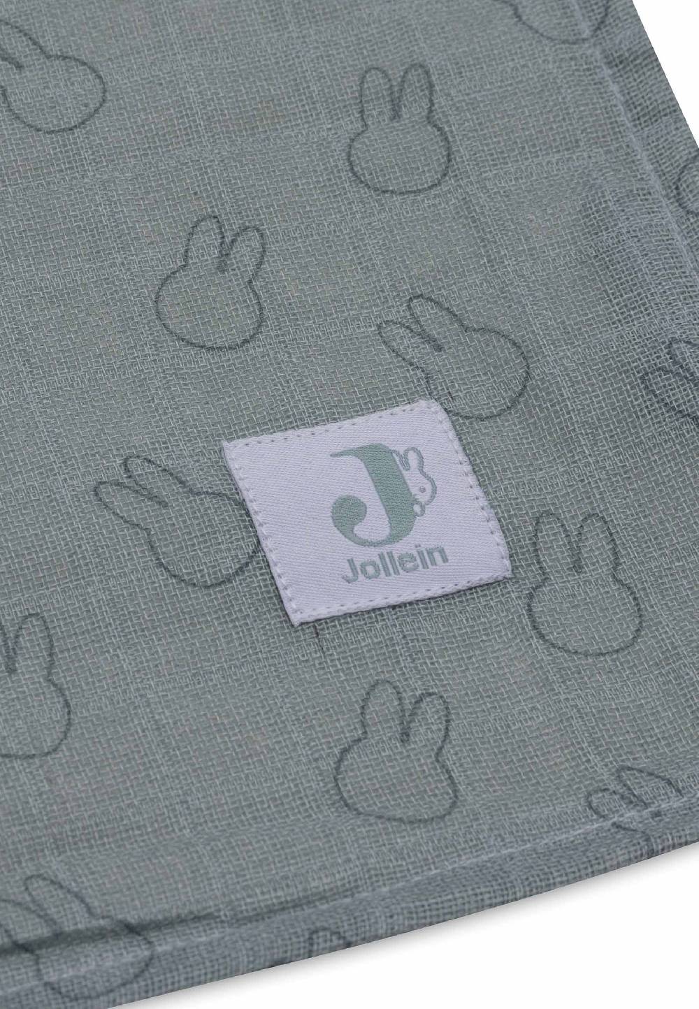 Jollein Mullwindeln 115x115cm Miffy Silhouettes - Sea Green Discount Store für neue Produkte