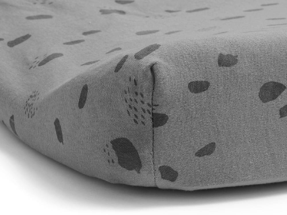 Jollein Wickelauflagenbezug Jersey 50x70cm Spot Storm Grey 50% Rabatt für begrenzte Zeit