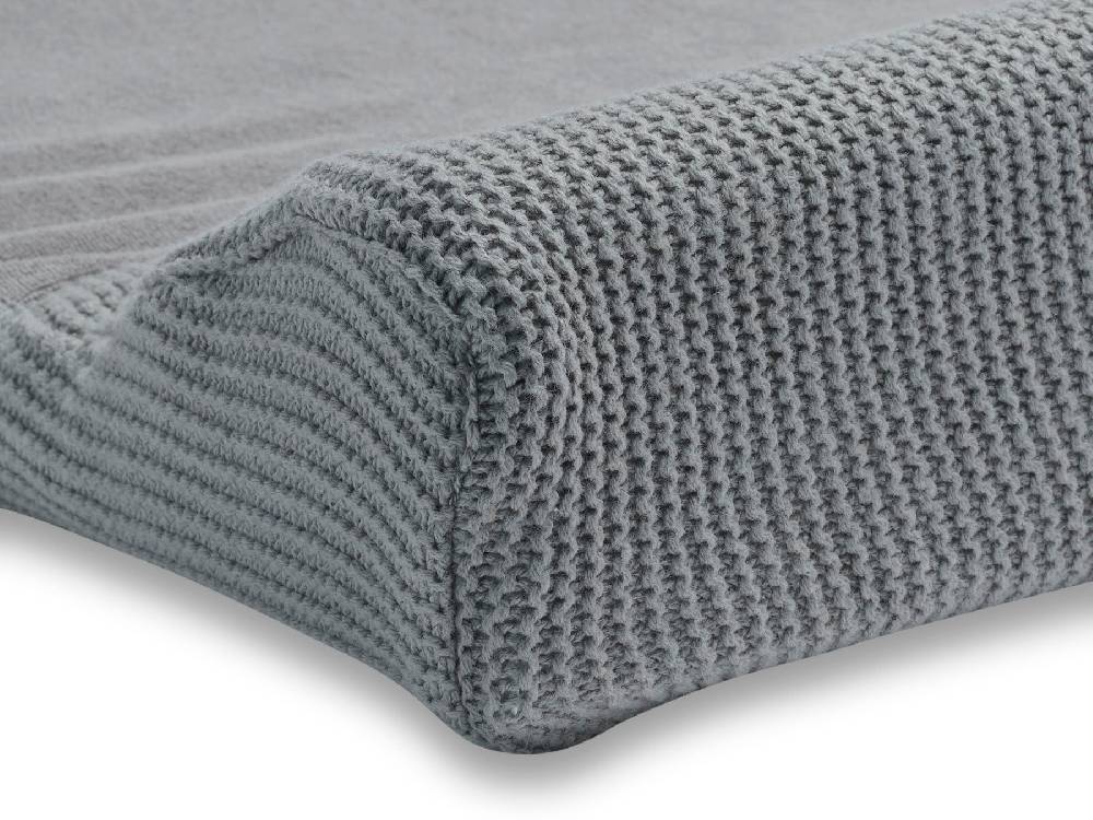Jollein Wickelauflagenbezug 50x70cm Basic Knit Stone Grey 2025
