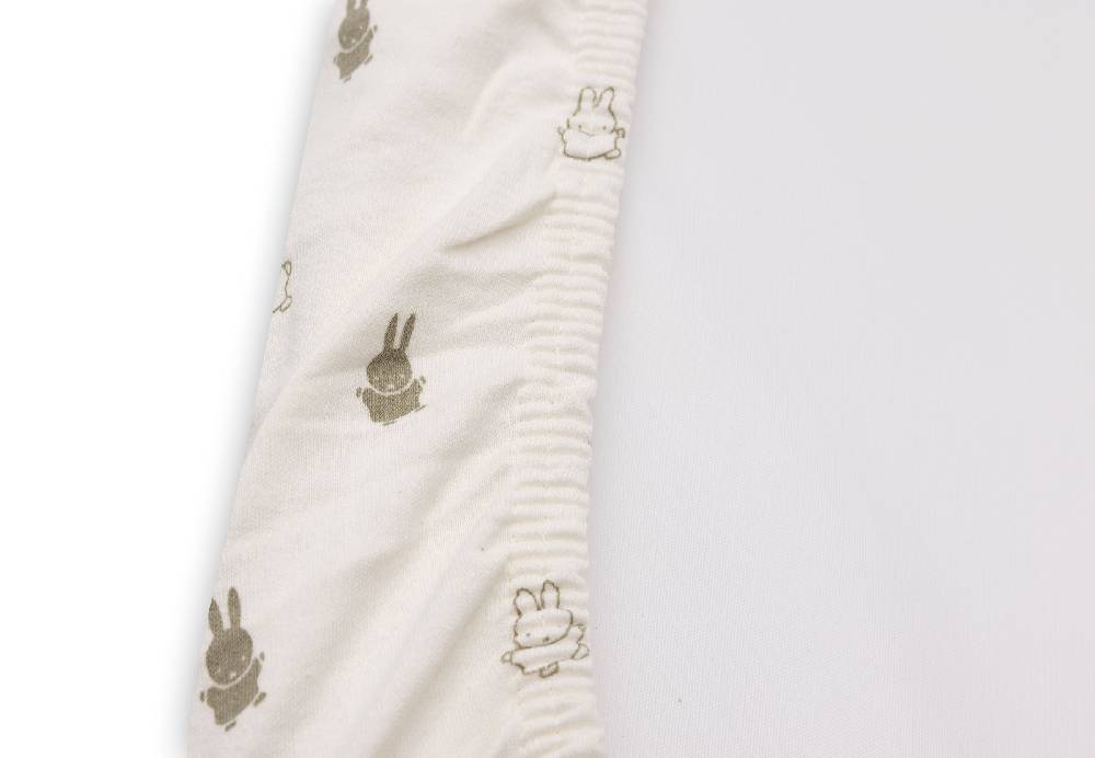 Jollein Wickelauflagenbezug Jersey 50x70cm Happy Miffy Olive Green Outlet