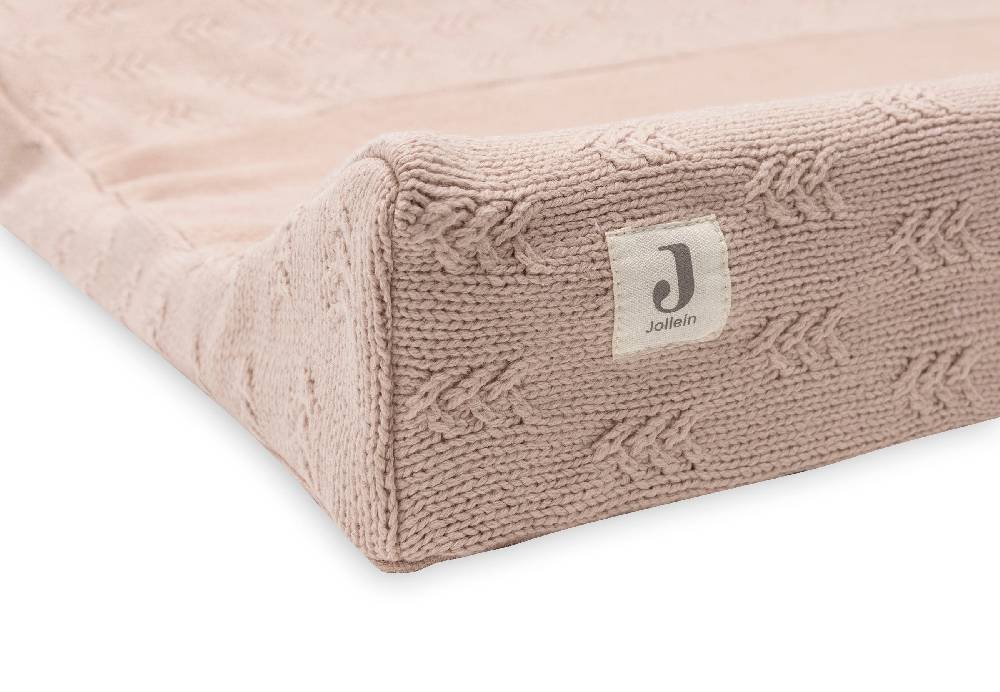 Jollein Wickelauflagenbezug 50x70cm Grain Knit Wild Rose Angebote
