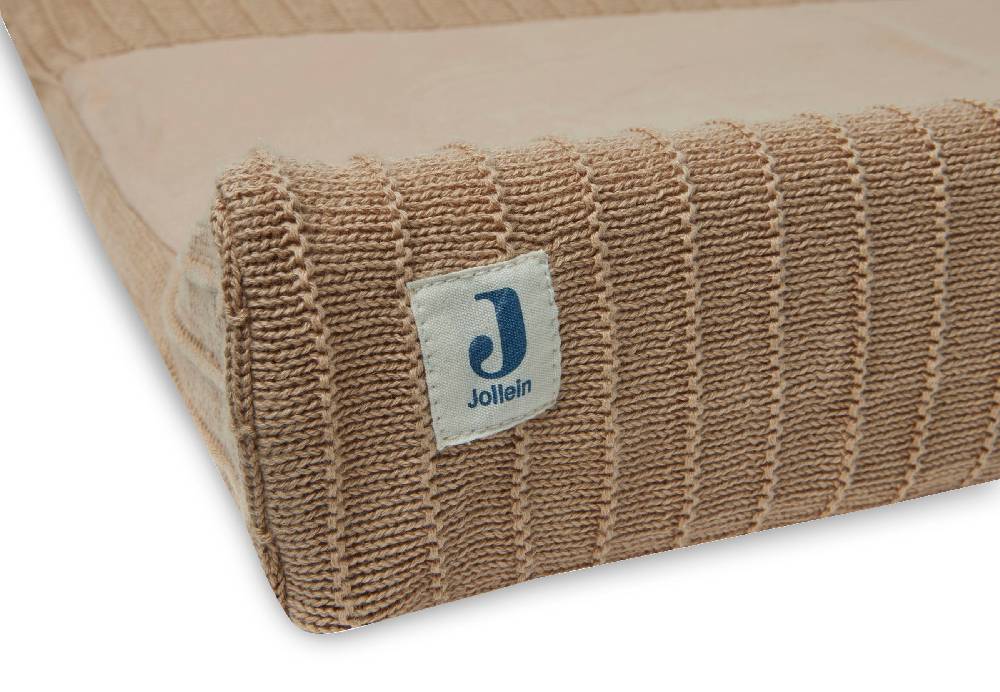 Jollein Wickelauflagenbezug 50x70cm Pure Knit Biscuit GOTS Hotsell