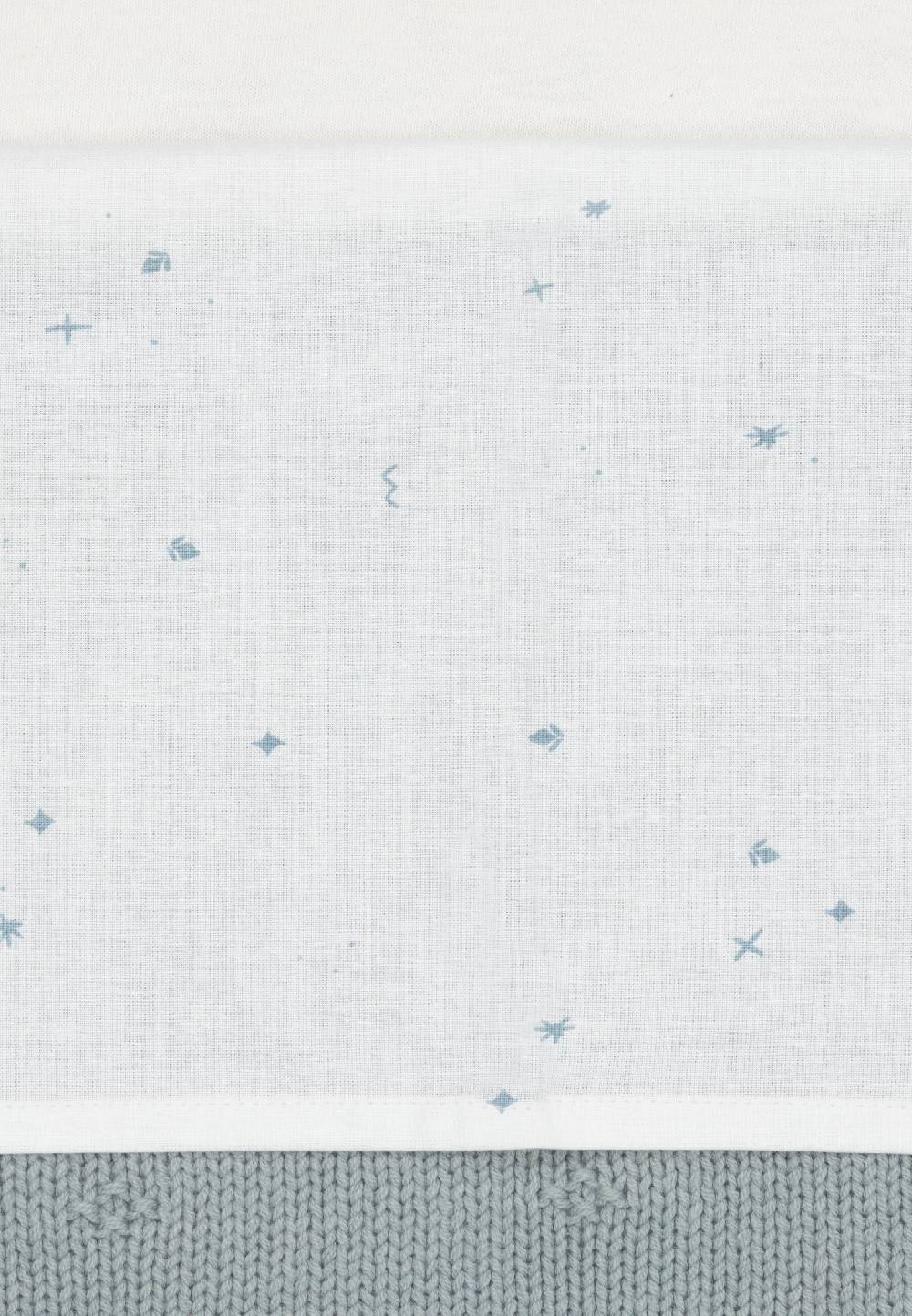 Jollein Bettlaken Kinderbett 120x150cm Twinkling - Sea Green Fabrikverkauf