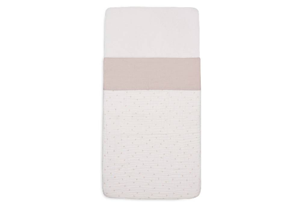 Jollein Bettlaken Wiege 75x100cm Slub Nougat Großer Ausverkauf