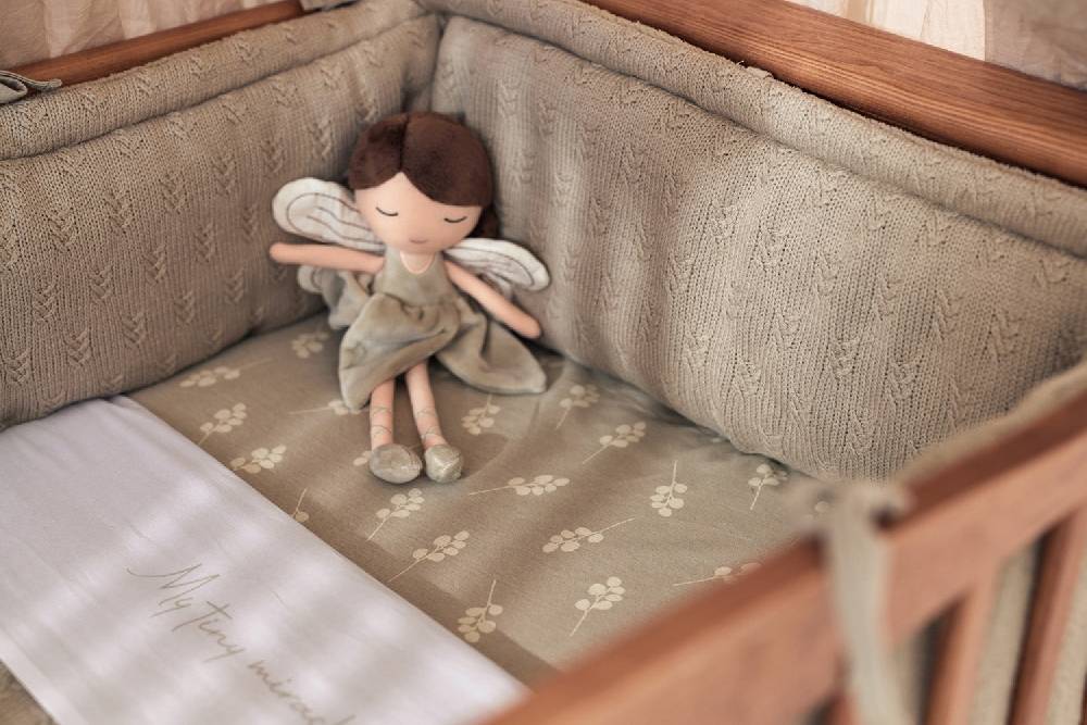 Jollein Bettlaken Kinderbett 120x150cm My Tiny Miracle Olive Green Online Shopping
