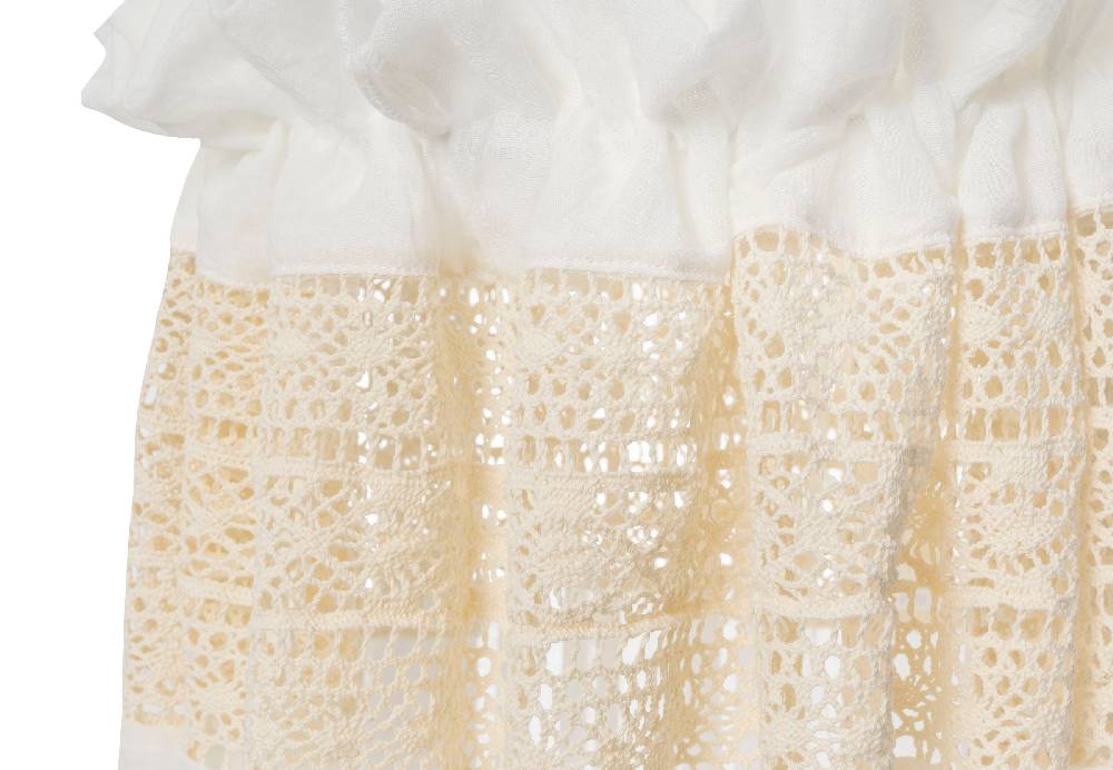 Jollein Betthimmel Vintage 155cm Boho Lace Ivory Weihnachtsangebot