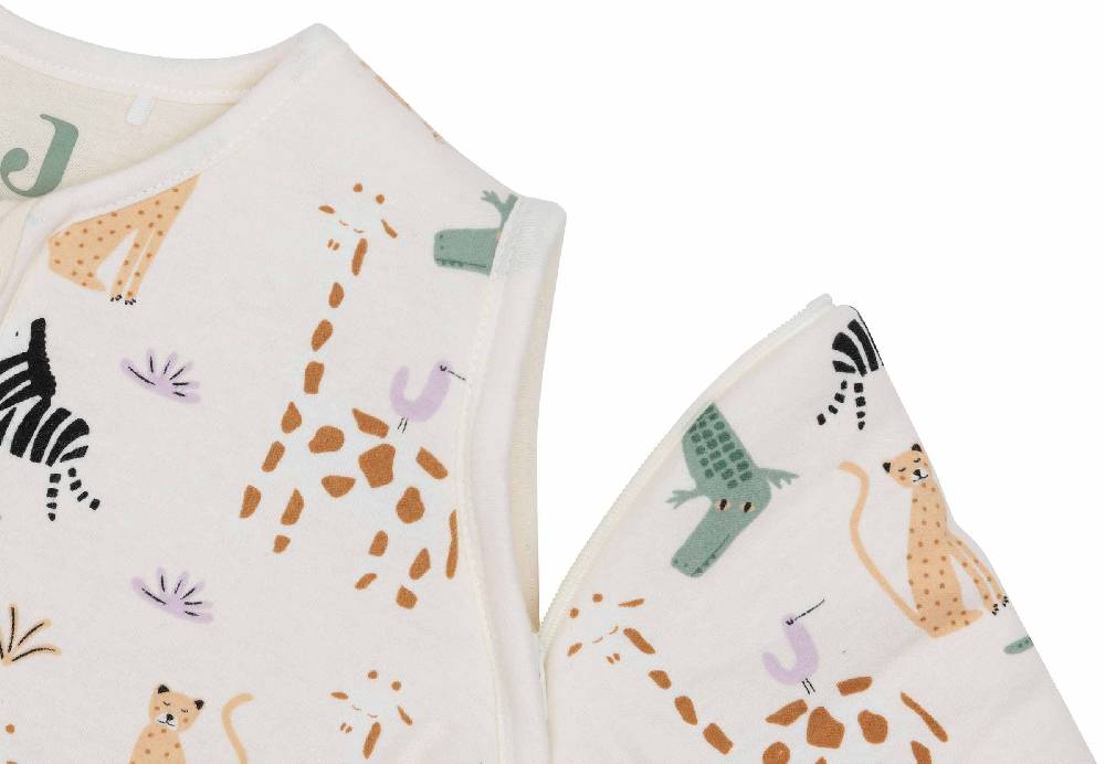 Jollein Baby Schlafsack mit abnehmbaren Ärmeln 70cm - Jungle Jambo Blitzangebot