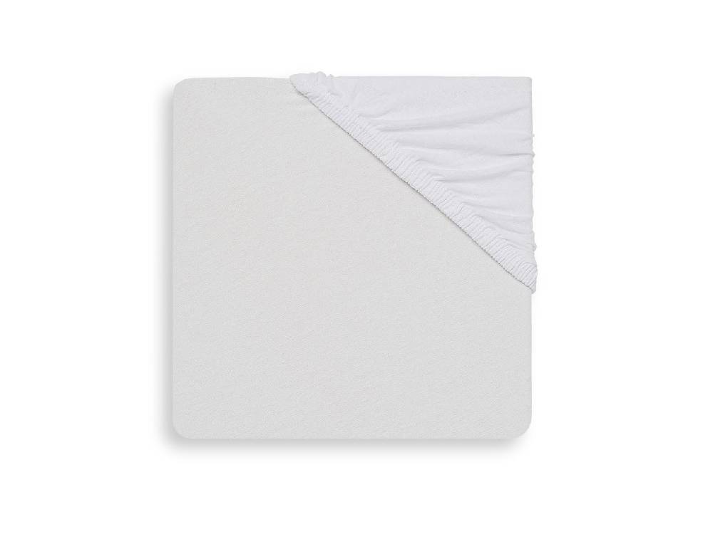 Jollein Spannbettlaken Jersey Laufgitter 75x95cm White Neueste Stile