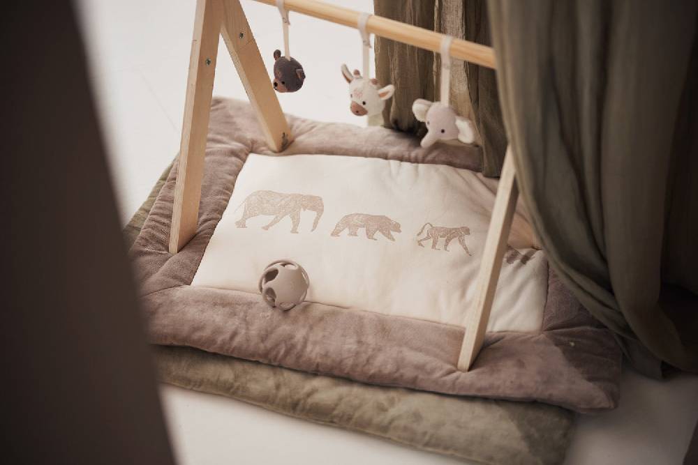 Jollein Krabbeldecke 75x95cm Animals Nougat Verkauf