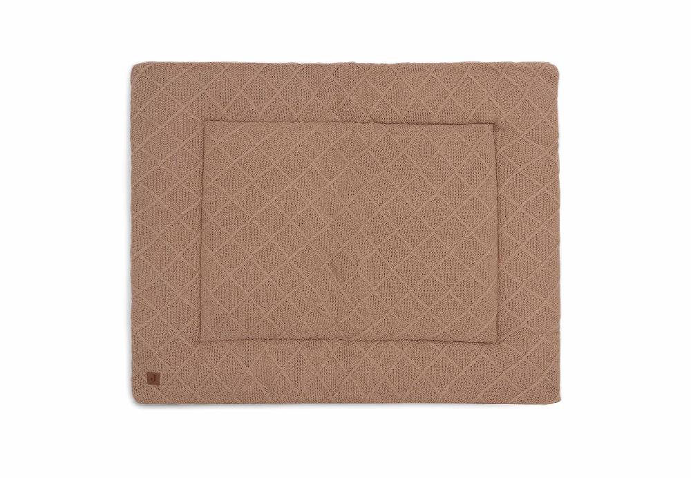 Jollein Krabbeldecke 75x95cm Check Knit - Biscuit