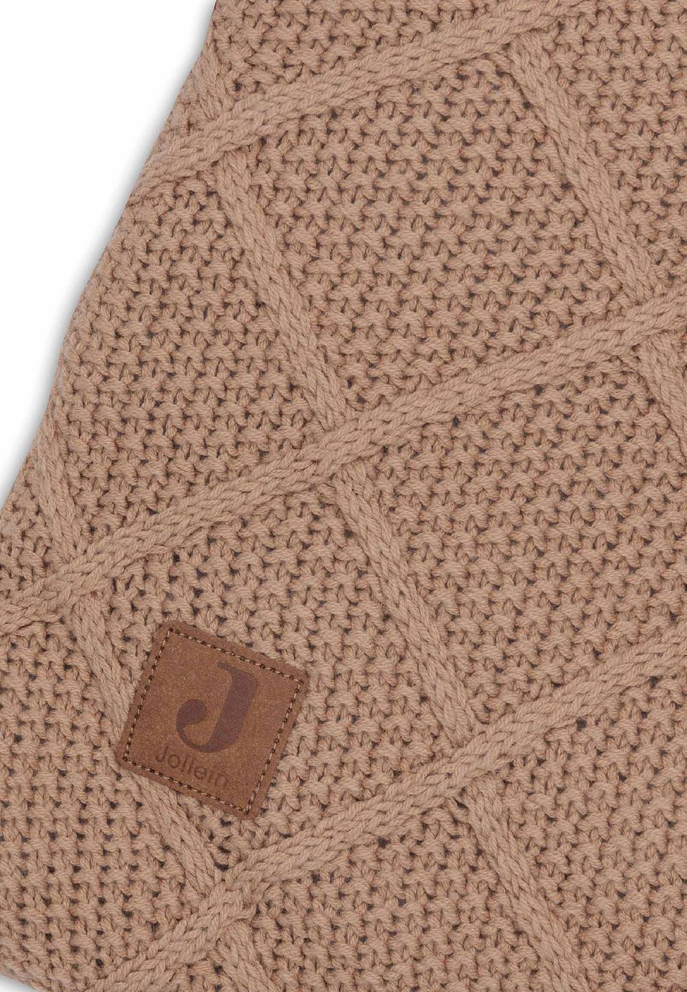 Jollein Krabbeldecke 75x95cm Check Knit - Biscuit Günstiger Verkauf