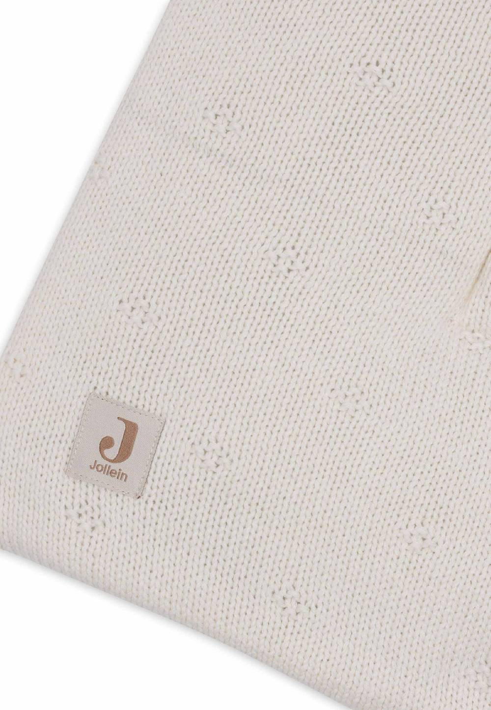 Jollein Krabbeldecke 75x95cm Cosy Knit - Ivory Kostenloser Versand