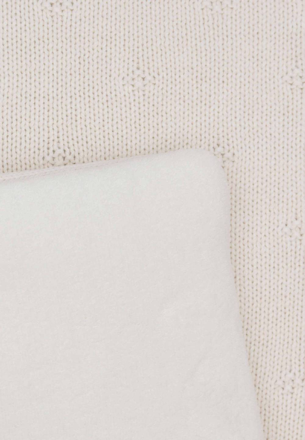 Jollein Krabbeldecke 75x95cm Cosy Knit - Ivory Kostenloser Versand