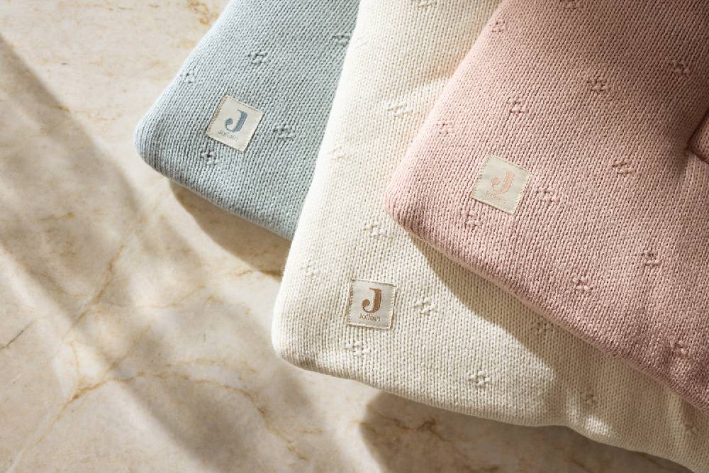 Jollein Krabbeldecke 75x95cm Cosy Knit - Ivory Kostenloser Versand