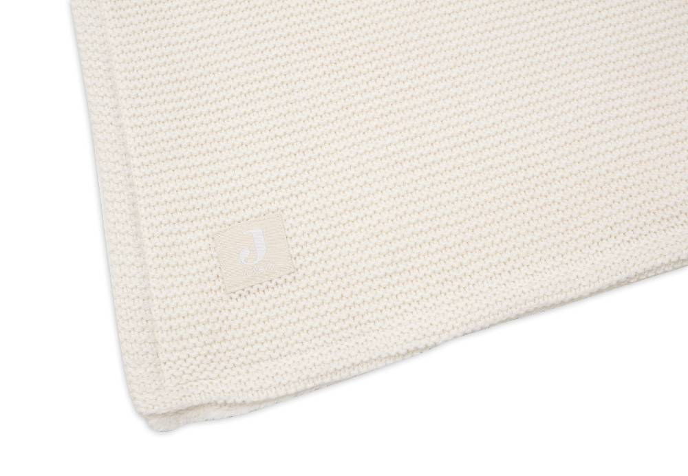 Jollein Decke Kindetbett 100x150cm Basic Knit Ivory/Coral Fleece Top Angebot