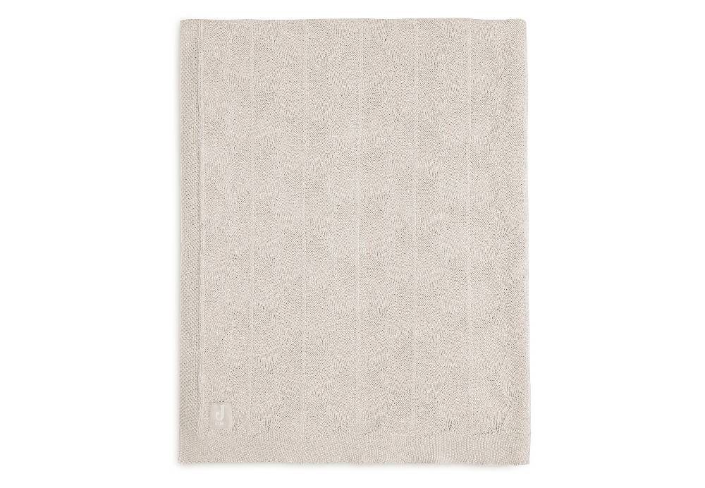 Jollein Decke Kinderbett 100x150cm Shell Knit Nougat GOTS Saisonale Angebote