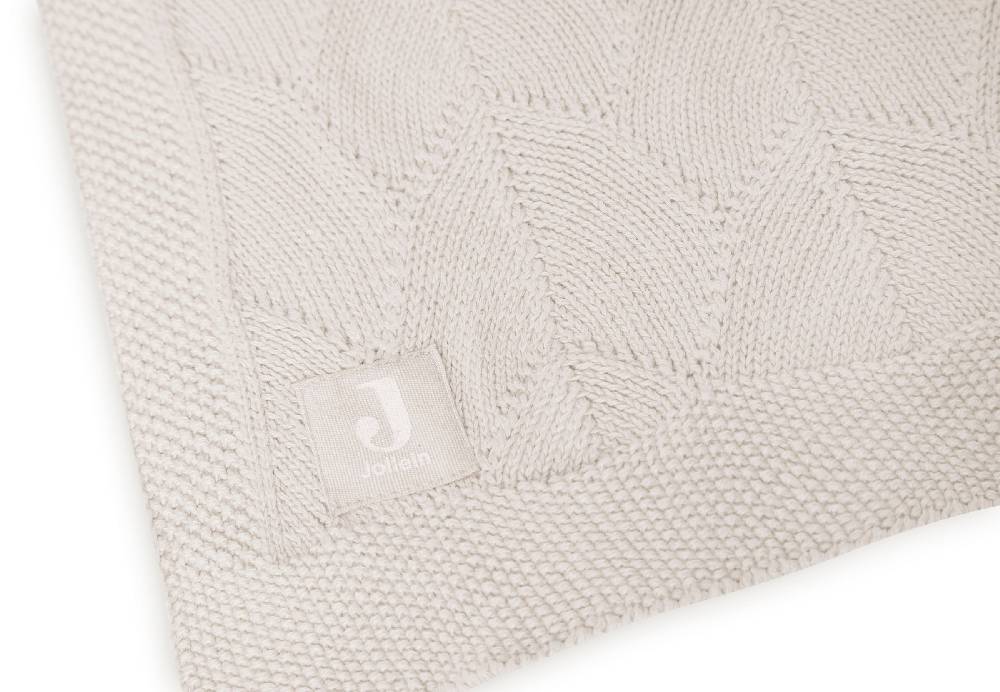 Jollein Decke Kinderbett 100x150cm Shell Knit Nougat GOTS Saisonale Angebote