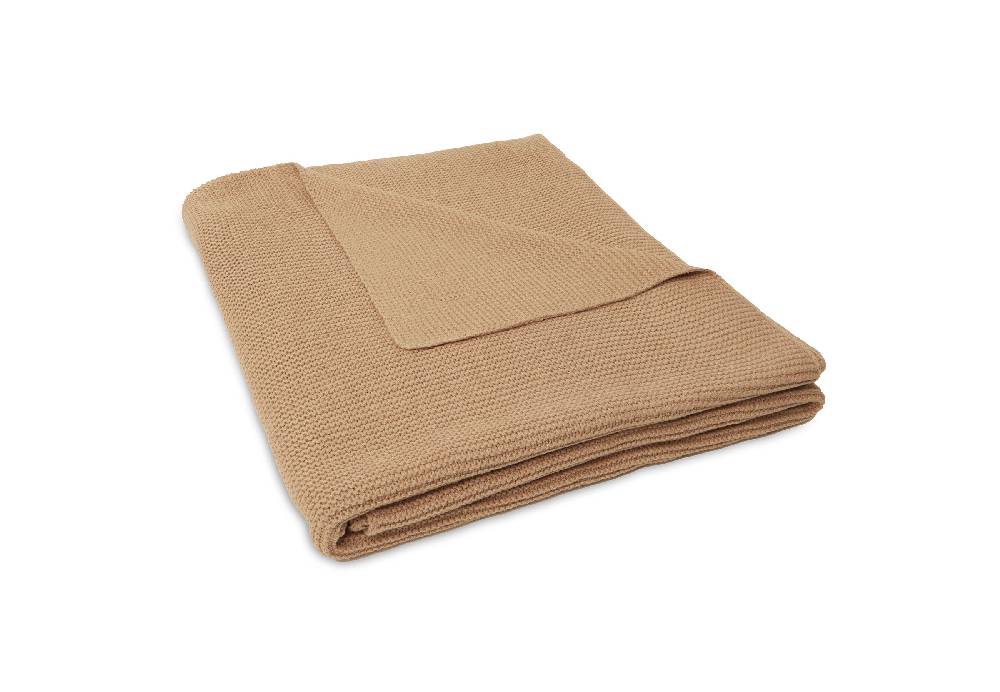 Jollein Decke Kinderbett 100x150cm Basic Knit Biscuit Sonderangebote