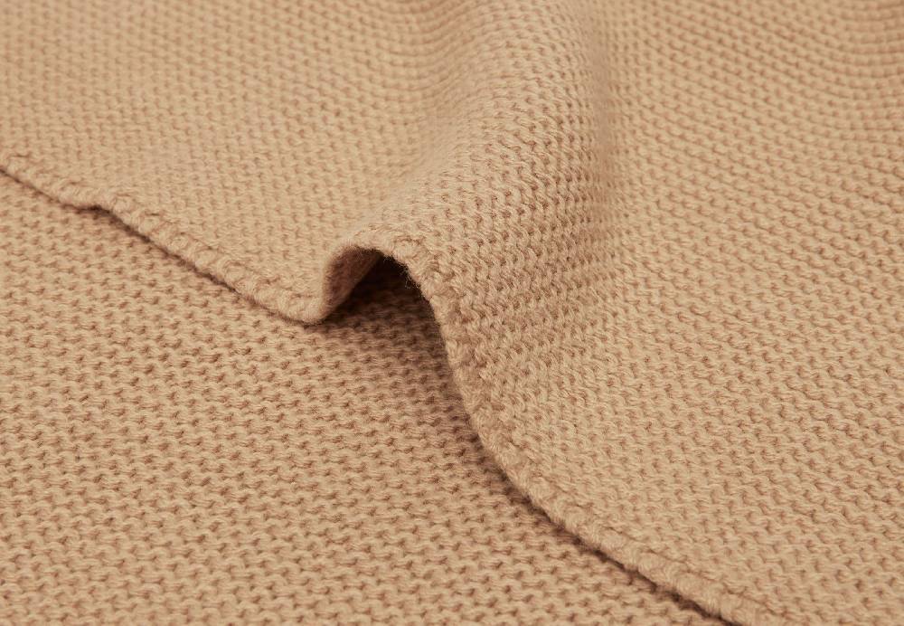 Jollein Decke Kinderbett 100x150cm Basic Knit Biscuit Sonderangebote