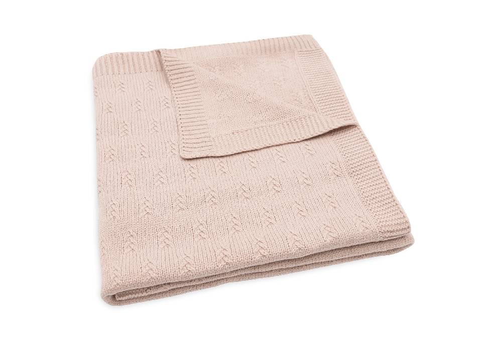 Jollein Decke Kinderbett 100x150cm Grain Knit Wild Rose Wochenangebot