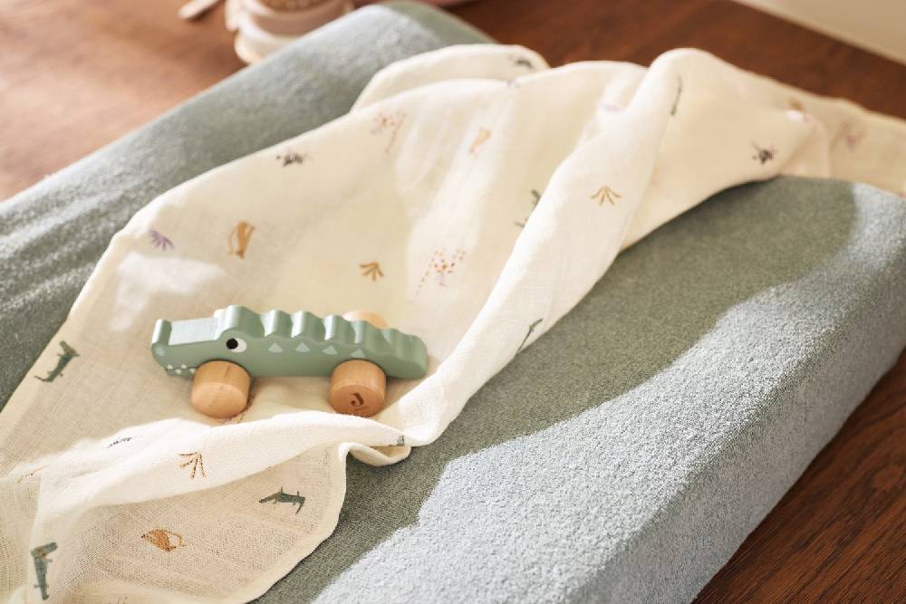 Jollein Wickelauflagenbezug Frottee 50x70cm - Sea Green Bis zu 60% Rabatt