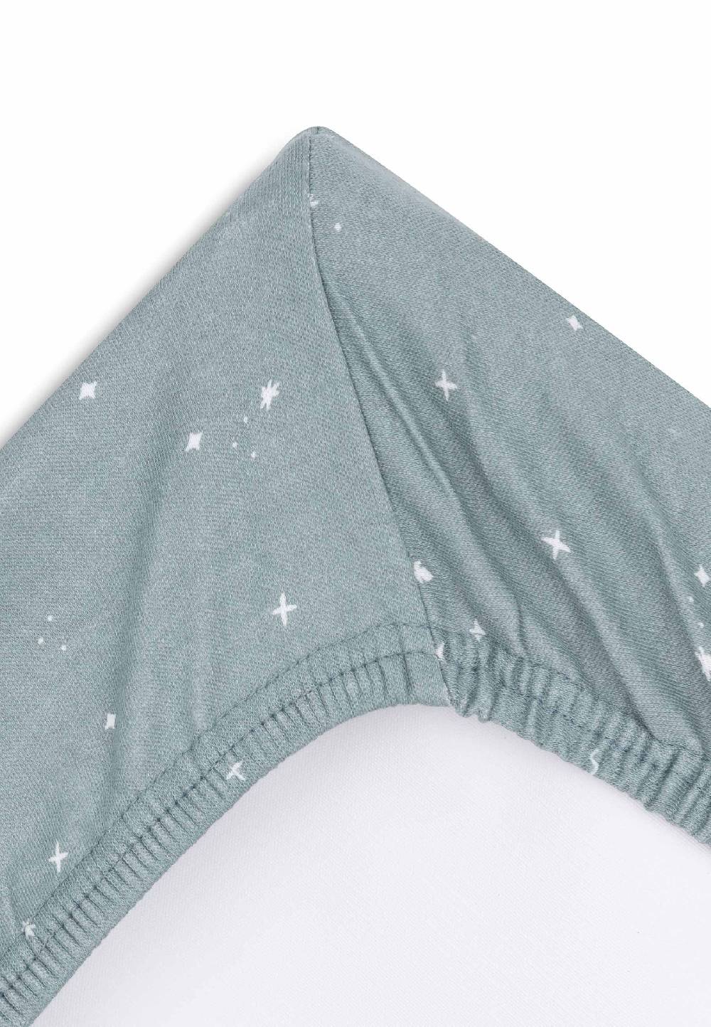 Jollein Wickelauflagenbezug Jersey 50x70cm Twinkling - Sea Green Sonderangebot der Fabrik
