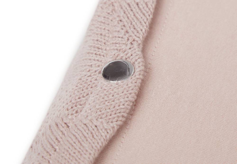 Jollein Wickelauflagenbezug 50x70cm Shell Knit Wild Rose GOTS Discount Store für neue Produkte