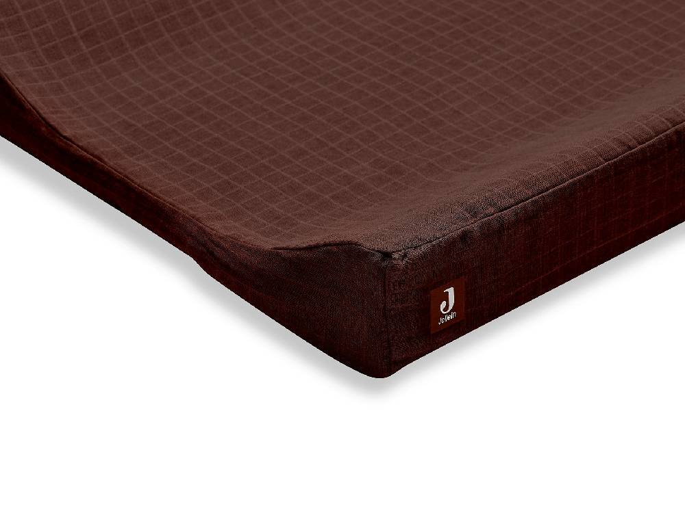 Jollein Wickelauflagenbezug Wrinkled Cotton 50x70cm Chestnut 50% Rabatt mit kostenlosem Versand