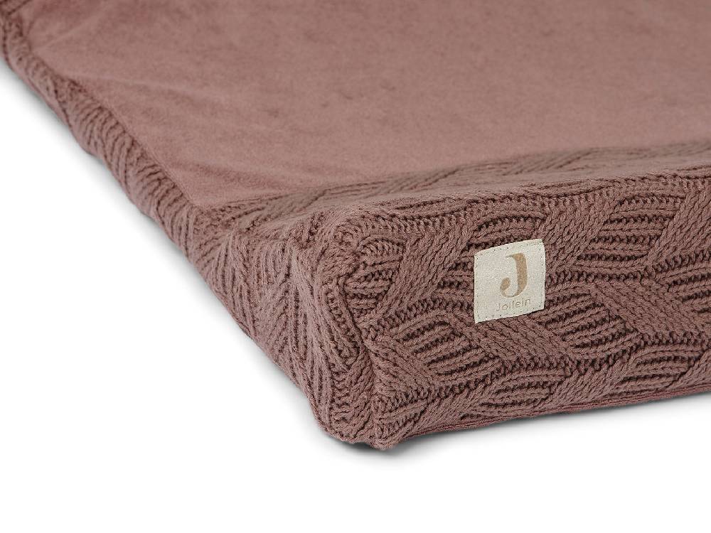 Jollein Wickelauflagenbezug 50x70cm Spring Knit Chestnut Clearance-Verkauf