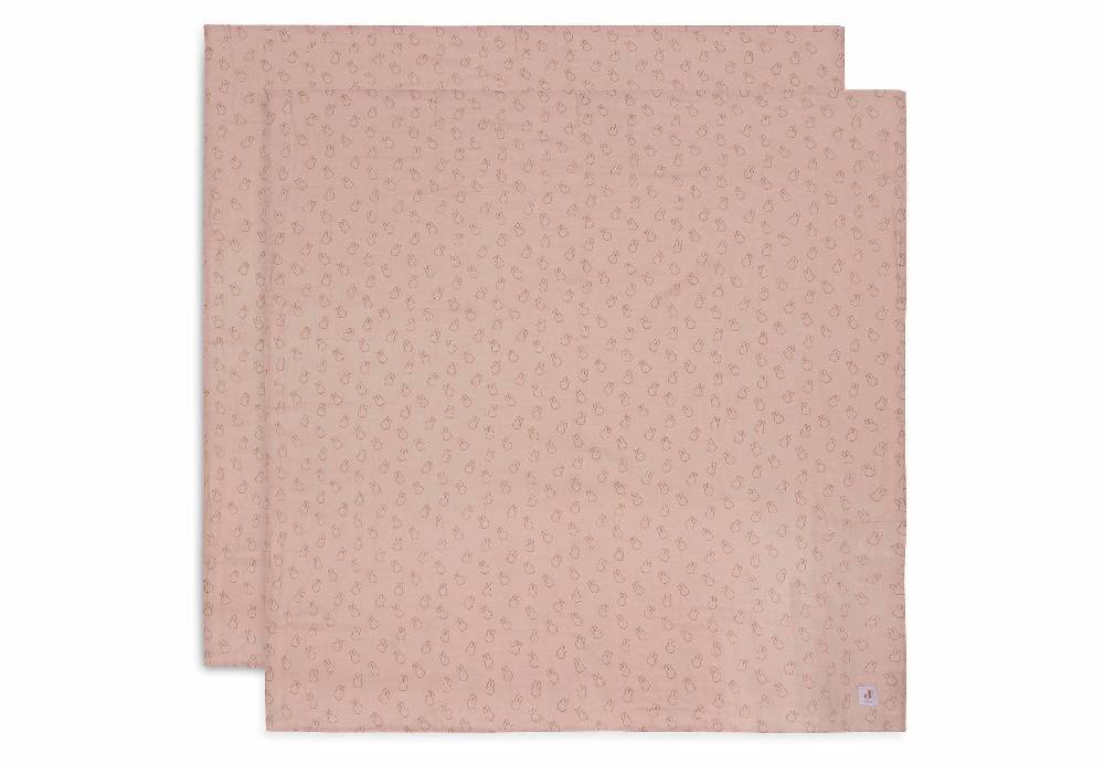 Jollein Mullwindeln 115x115cm Miffy Silhouettes - Wild Rose Fabrikladen