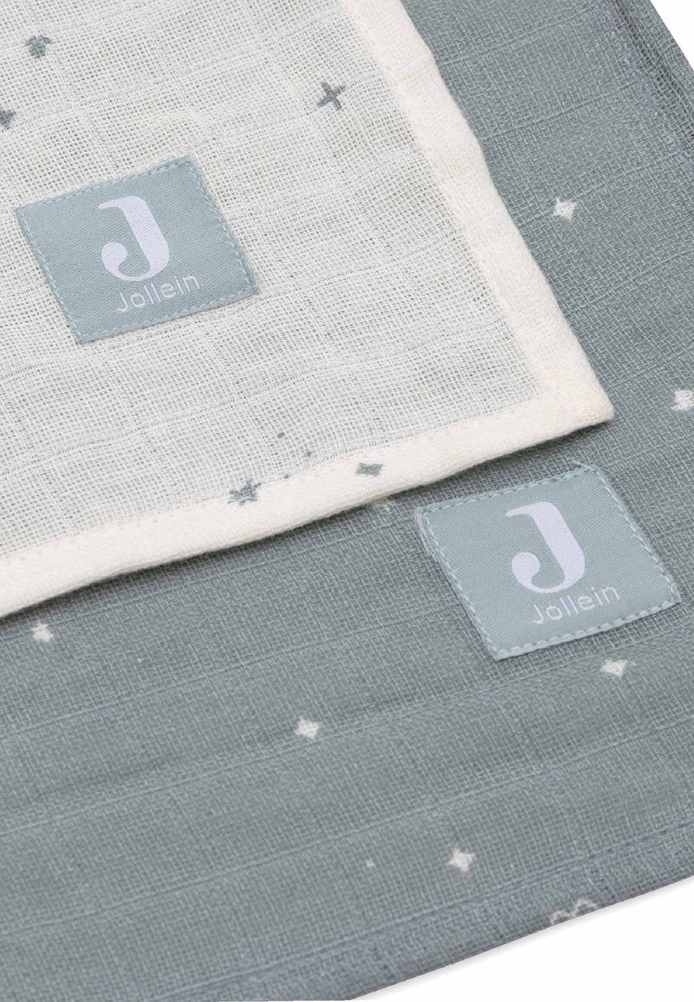Jollein Mullwindeln 115x115cm Twinkling - Sea Green - 2 Stück Black Friday Preise