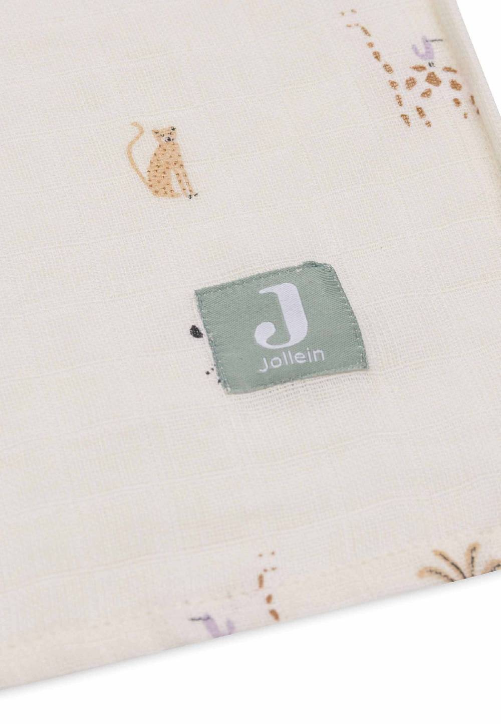 Jollein Mullwindeln 115x115cm - Jungle Jambo - 2 Stück 50% Rabatt für begrenzte Zeit