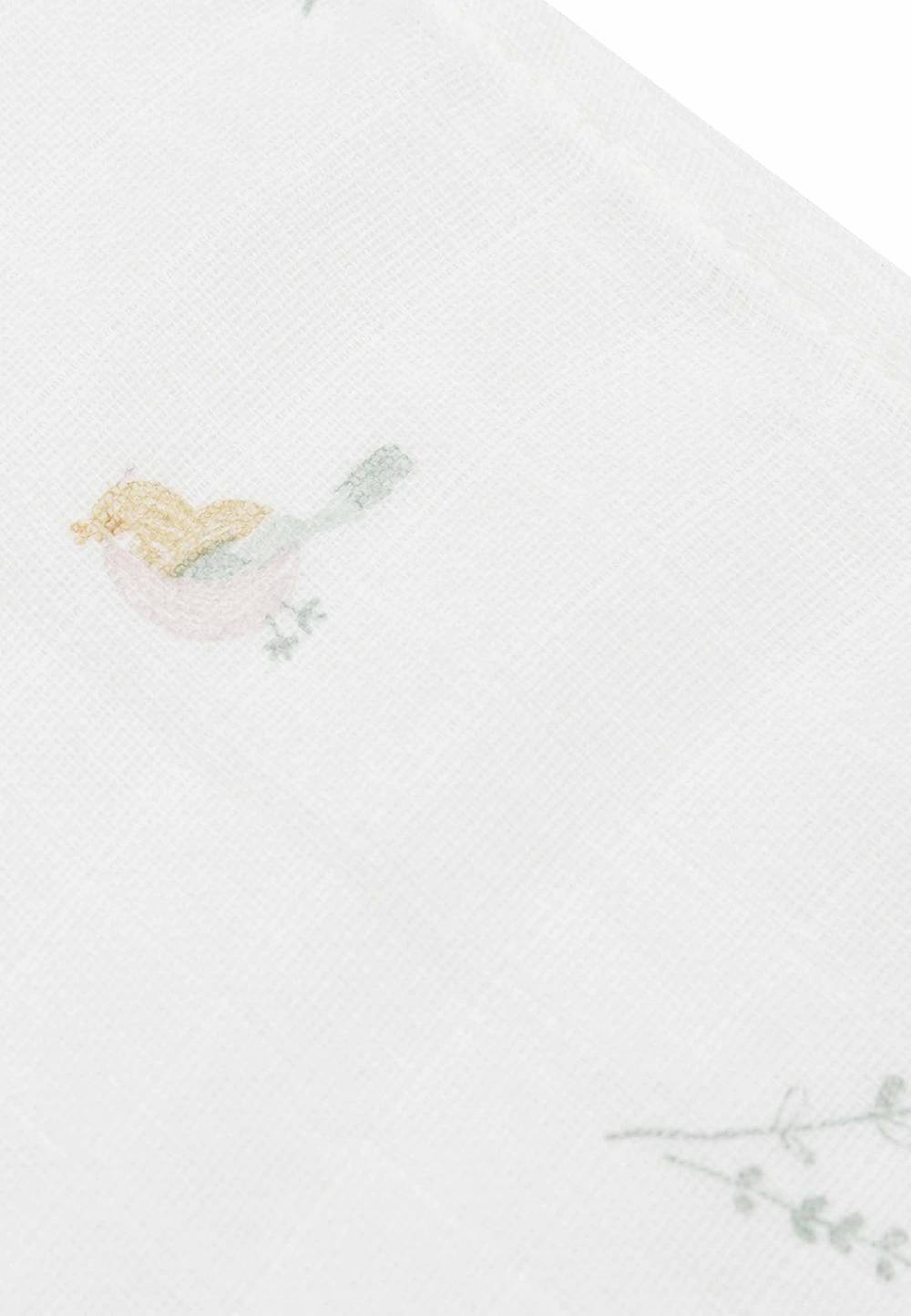 Jollein Spucktuch 70x70cm - Lovely Birds - 3 Stück Outlet