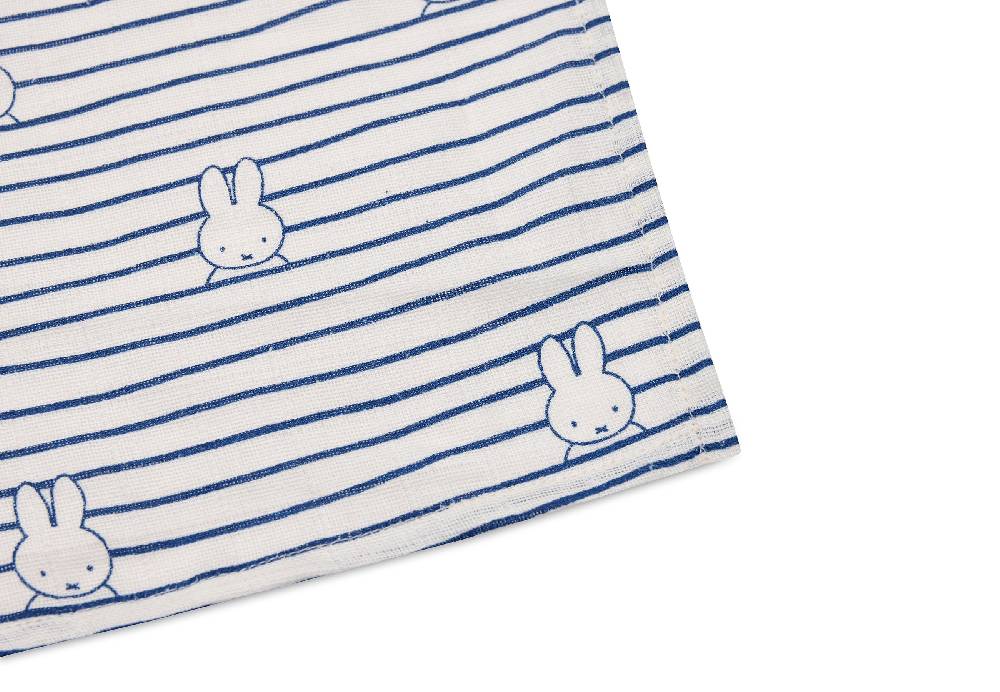 Jollein Mullwindelnn Hydrophil 115x115cm Miffy Stripe Navy (2pack) Günstiger Verkauf