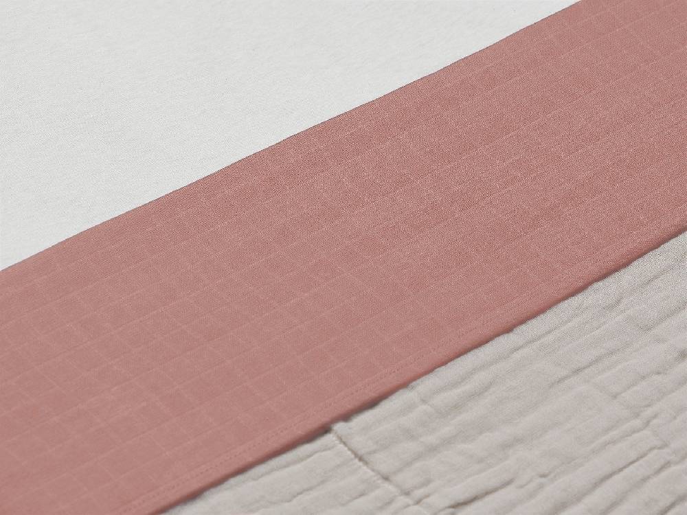 Jollein Bettlaken Kinderbett 120x150cm Wrinkled Cotton Rosewood Günstig kaufen